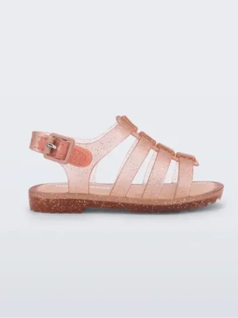 Mini melissa pink sparkle jelly girls sandals